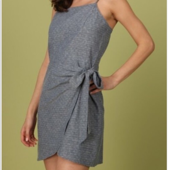 Lovely Overlap Front Tie Dress - Picture 2 of 6